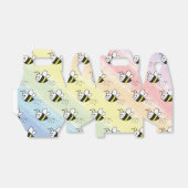 かわいい小さなハチのパターン水の色ベビーシャワー フェイバーボックス (折り畳みなし)