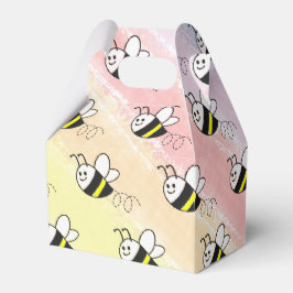 かわいい小さなハチのパターン水の色ベビーシャワー フェイバーボックス