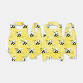 かわいい小さなハチのパターン水の色ベビーシャワー フェイバーボックス (折り畳みなし)