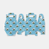 かわいい小さなハチのパターン水の色ベビーシャワー フェイバーボックス (折り畳みなし)