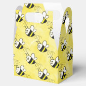 かわいい小さなハチのパターン水の色ベビーシャワー フェイバーボックス (オープン)