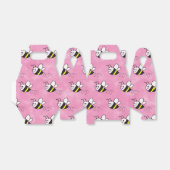 かわいい小さなハチのパターン水の色ベビーシャワー フェイバーボックス (折り畳みなし)