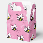 かわいい小さなハチのパターン水の色ベビーシャワー フェイバーボックス (オープン)