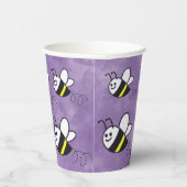 かわいい小さなハチのパターン水の色ベビーシャワー 紙コップ (右)
