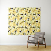 かわいい小さなハチのパターン タペストリー (インサイチュ(横))