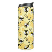 かわいい小さなハチのパターン タンブラー (回転左)