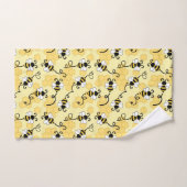 かわいい小さなハチのパターン バスタオルセット (ハンドタオル)