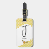 かわいい小さなハチの巣 ラゲッジタグ (正面縦)