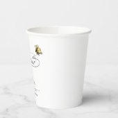 かわいい小さなハチの赤ちゃんシャワー 紙コップ (左)