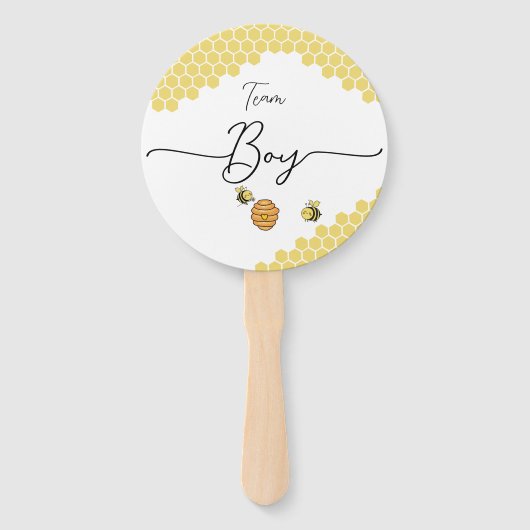 かわいい小さなハチ蜂の巣のジェンダーが明らかになる ハンドファン (正面)