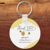 かわいい小さなハチ蜂の巣蜂の子シャワーキーチェーン キーホルダー (裏面)