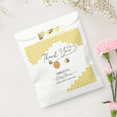 かわいい小さなハチ蜂ハニカムベイビーシャワー フェイバーバッグ (封をした状態)