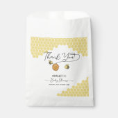 かわいい小さなハチ蜂ハニカムベイビーシャワー フェイバーバッグ (正面)