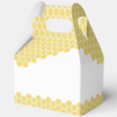 かわいい小さなハチ蜂ハニカムベイビーシャワー フェイバーボックス (裏面)