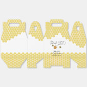 かわいい小さなハチ蜂ハニカムベイビーシャワー フェイバーボックス (見開き)