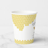 かわいい小さなハチ蜂ハニカムベイビーシャワー 紙コップ (右)