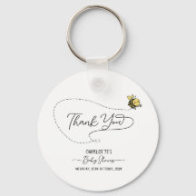 かわいい小さなハチ赤ちゃんシャワーキーチェーン