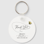 かわいい小さなハチ赤ちゃんシャワーキーチェーン キーホルダー (裏面)