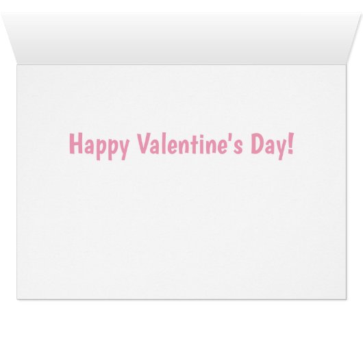 かわいい小さなハチ、ビー私のバレンタインデーの挨拶 (内部横(下))