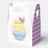 かわいい小さなハッチチキンベビーシャワー フェイバーボックス (オープン)
