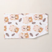 かわいい小さなハムスター3パターン バスタオルセット (ハンドタオル)