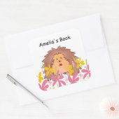 かわいい小さなハリネズミこの本はスクエアスティック属している スクエアシール (封筒)