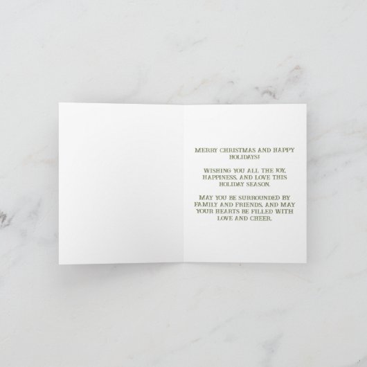 かわいい小さなハリネズミ シーズンカード (内部)