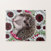 かわいい小さなハリネズミ ジグソーパズル (横)