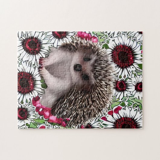 かわいい小さなハリネズミ ジグソーパズル (横)