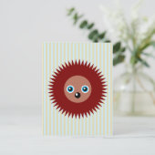 かわいい小さなハリネズミ ポストカード (スタンド正面)