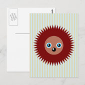 かわいい小さなハリネズミ ポストカード (正面/裏面)