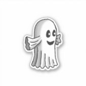 かわいい小さなハロウィンのお化け シール (正面)