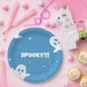 かわいい小さなハロウィーンのブー幽霊 ペーパープレート (パーティー)