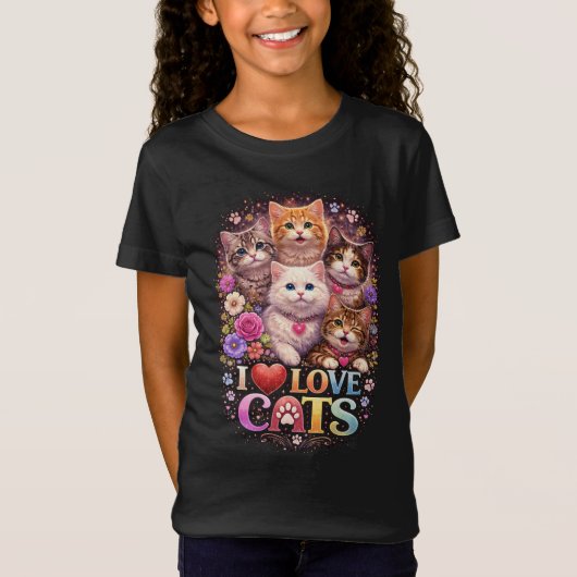 かわいい小さなハート Tシャツ (正面)