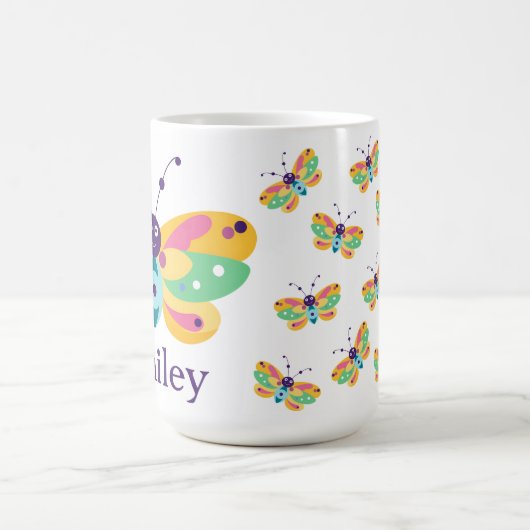 かわいい小さなバグ コーヒーマグカップ (中央)