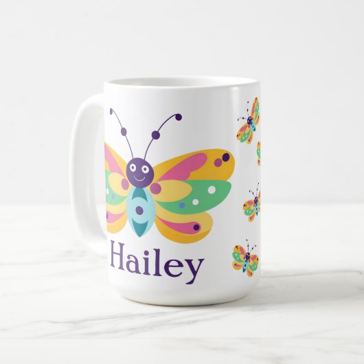 かわいい小さなバグ コーヒーマグカップ (正面左)