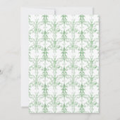 かわいい小さなバニーが赤ちゃんシャワーの途中にある 招待状 (裏面)