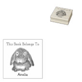 かわいい小さなバニーこの本は次のものだ ラバースタンプ (押印)