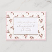 かわいい小さなバニーの本でベビー囲い エンクロージャーカード (正面)