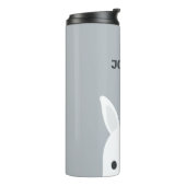 かわいい小さなバニーパーソナライズされたウサギ タンブラー (回転左)