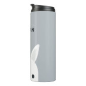かわいい小さなバニーパーソナライズされたウサギ タンブラー (回転右)