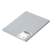 かわいい小さなバニーパーソナライズされたウサギ ノートパッド (回転)