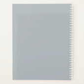 かわいい小さなバニーパーソナライズされたウサギ プランナー手帳 (裏面)