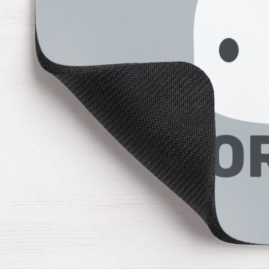 かわいい小さなバニーパーソナライズされたウサギ マウスパッド (コーナー)