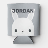 かわいい小さなバニーパーソナライズされたウサギ 缶クーラー (正面)