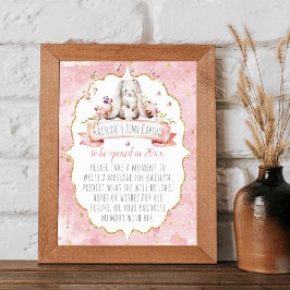 かわいい小さなバニー誕生日パーティータイムカプセルゲーム ポスター