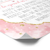 かわいい小さなバニー誕生日パーティータイムカプセルゲーム ポスター (角)