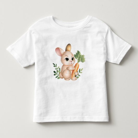 かわいい小さなバニー トドラーTシャツ (正面)