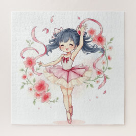 かわいい小さなバレリーナの女の子 ジグソーパズル