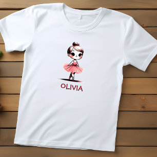 かわいい小さなバレリーナ トドラーTシャツ